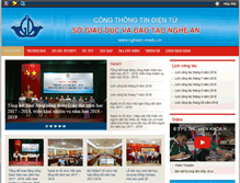 Tablet Screenshot of nghean.edu.vn